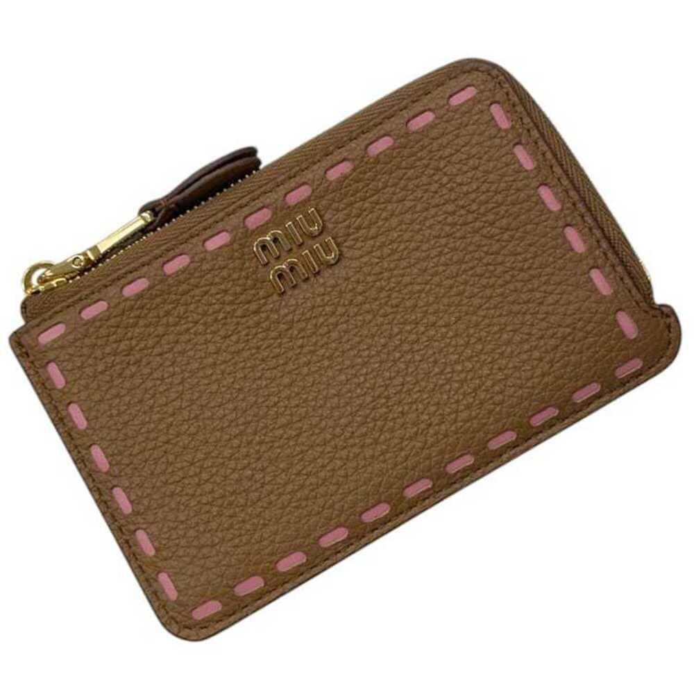 Miu Miu Miu Coin Case Card Holder Small Purse 5MB066_2IIB_F05G0 IC Tag Compat...